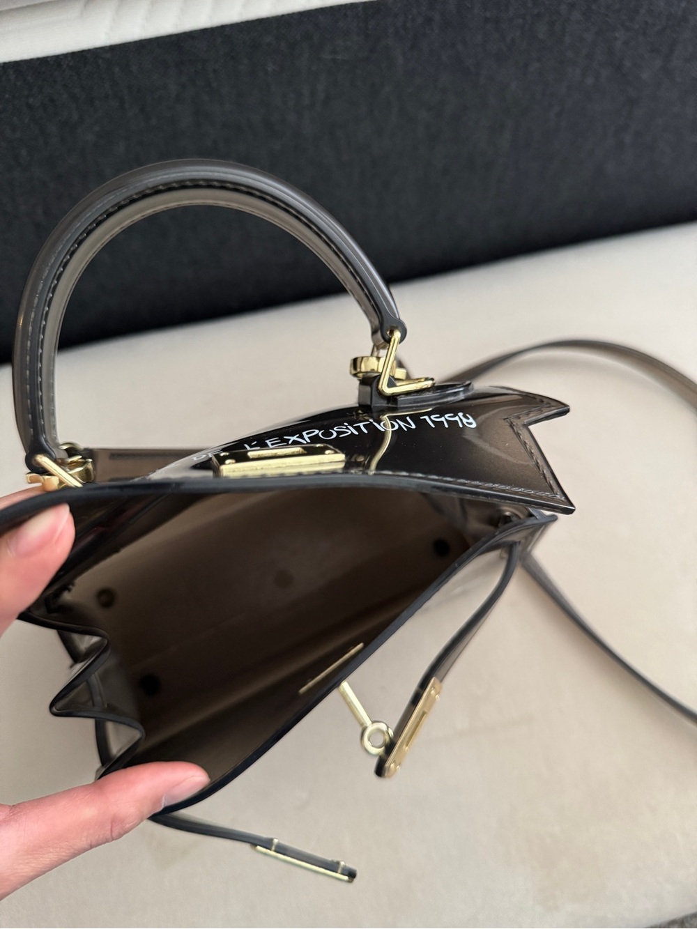 *SOLD* Black Top-Handle mini bag - Picture 8 of 11